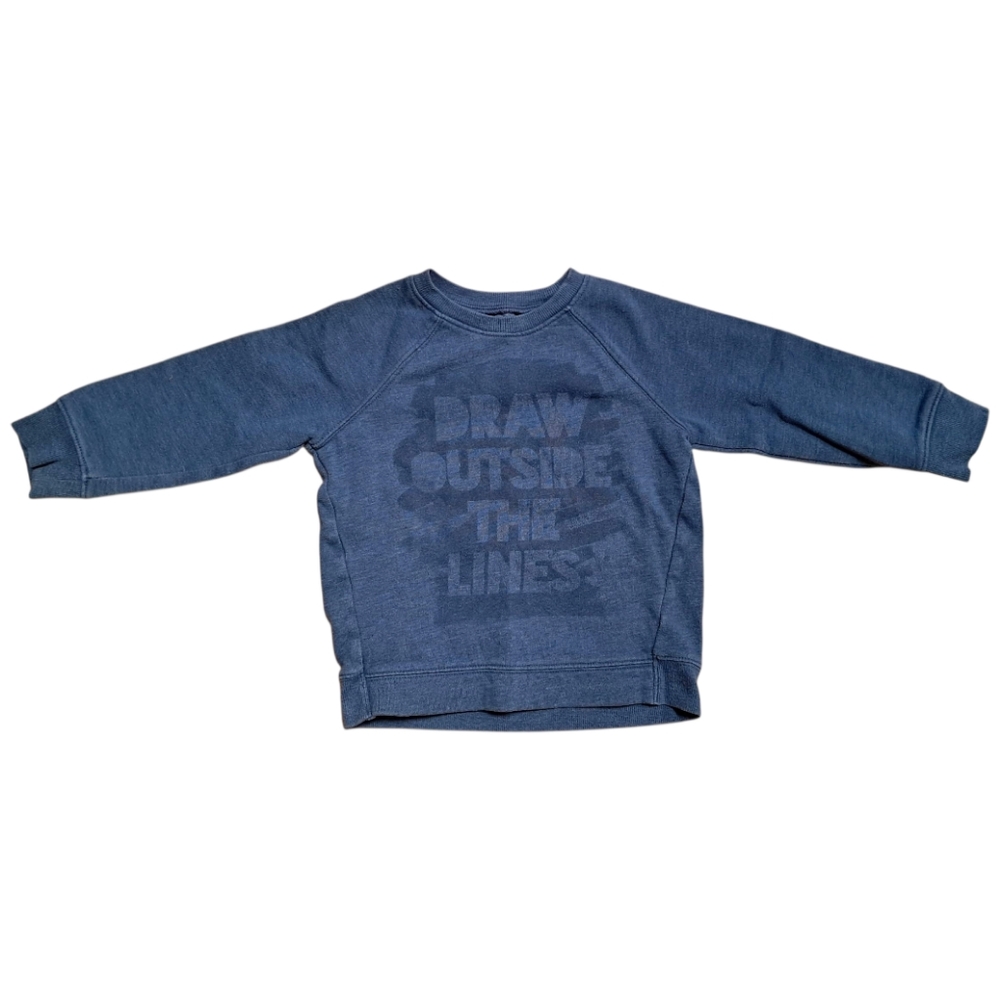 Jumping Beans Draw‎ Outside The LinesBlue Sweatshirt Size 4T